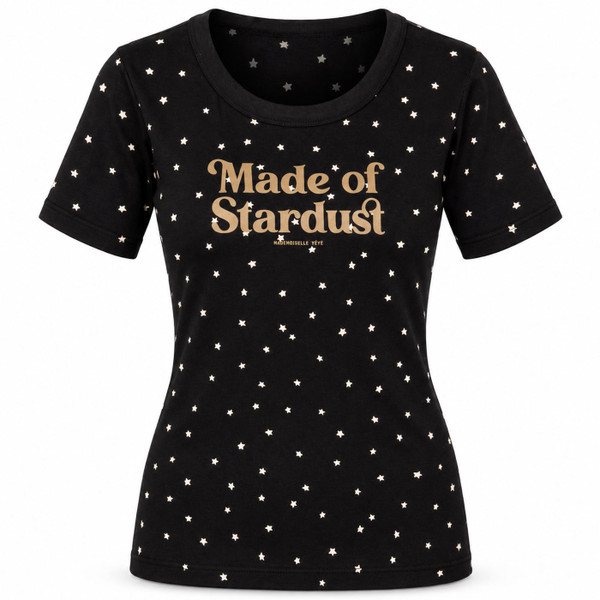 Mademoiselle Yeye Made of Stardust T-Shirt in Black