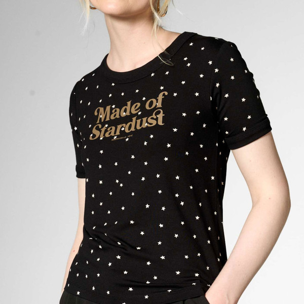 Mademoiselle Yeye Made of Stardust T-Shirt in Black