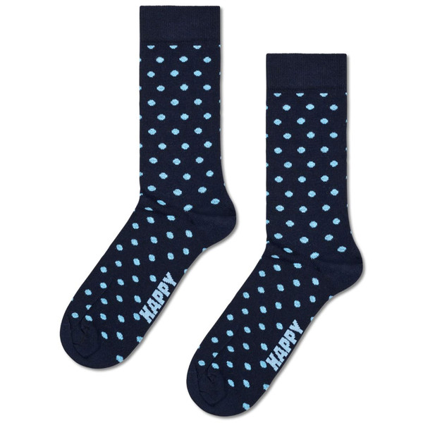 Happy Socks Navy & Blue polka dot socks from Happy Socks 5 Pack of Blue & Dog Pattern Socks