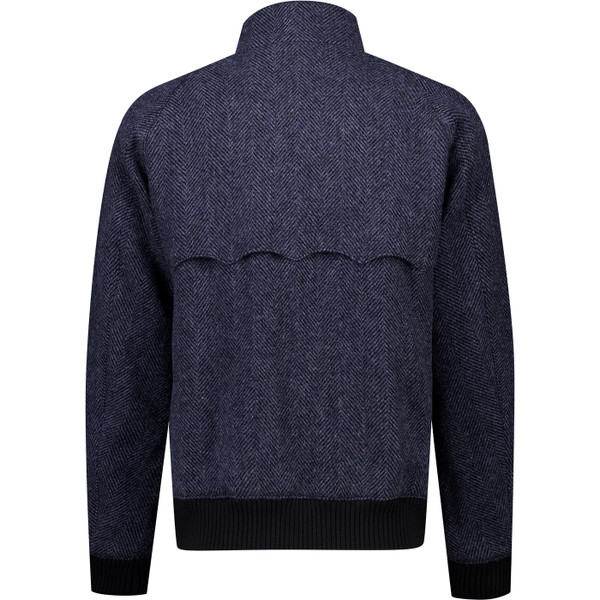 Baracuta Mens Melton G9 Zip Harrington Jacket in Navy