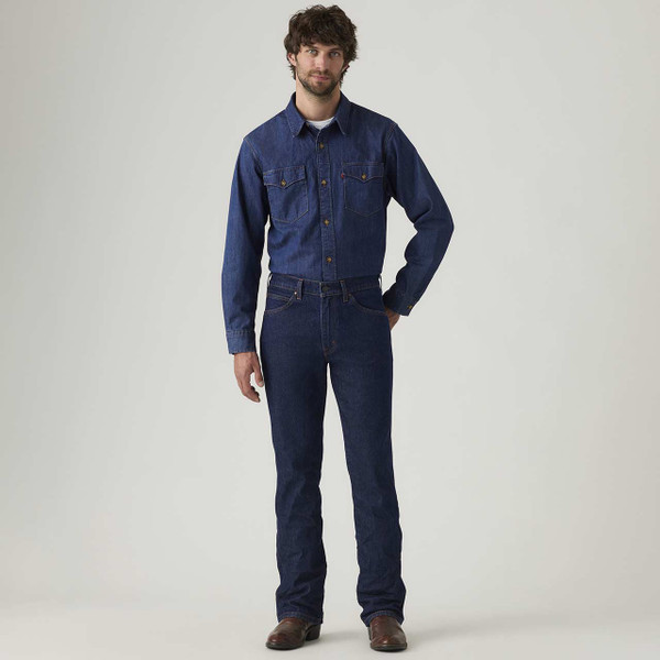 Levi's 537 Western Bootcut Jeans Rocky Rinse - Dark Wash - Model View Front