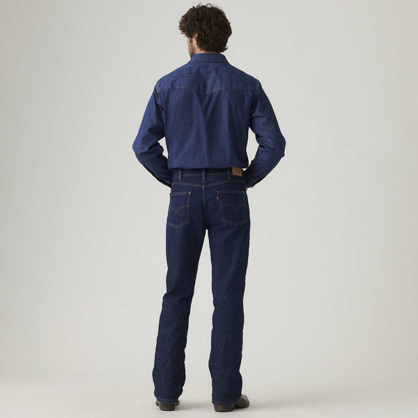 Levi's 537 Western Bootcut Jeans Rocky Rinse - Dark Wash - Model View Back