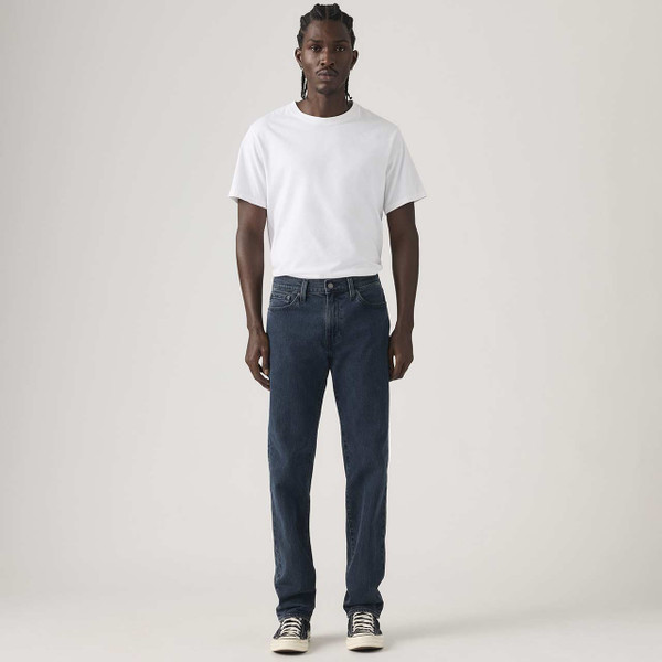Model Wearing the Levi's 511 Slim Jeans Blue Aria with White T-shirt