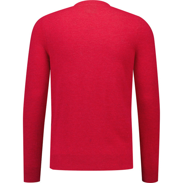 Lyle & Scott Mens Lambswool Blend Crew Neck Jumper in Garnet Marl
