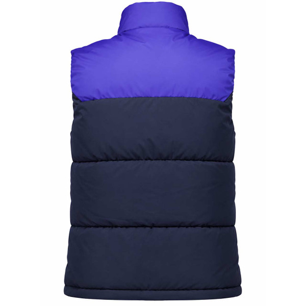 Reebok Erling Retro 80s Padded Puffer Gilet in Vector Navy - Back View