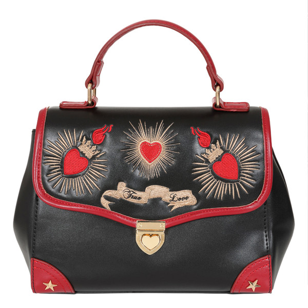 Banned Retro True Love Vintage 50s Style Handbag in Black
