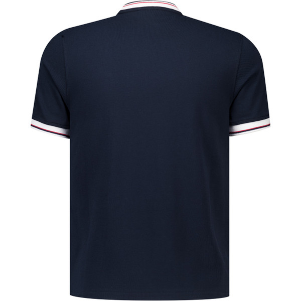 Gabicci Vintage Perry Men's Retro Pique Ringer T-Shirt in Navy