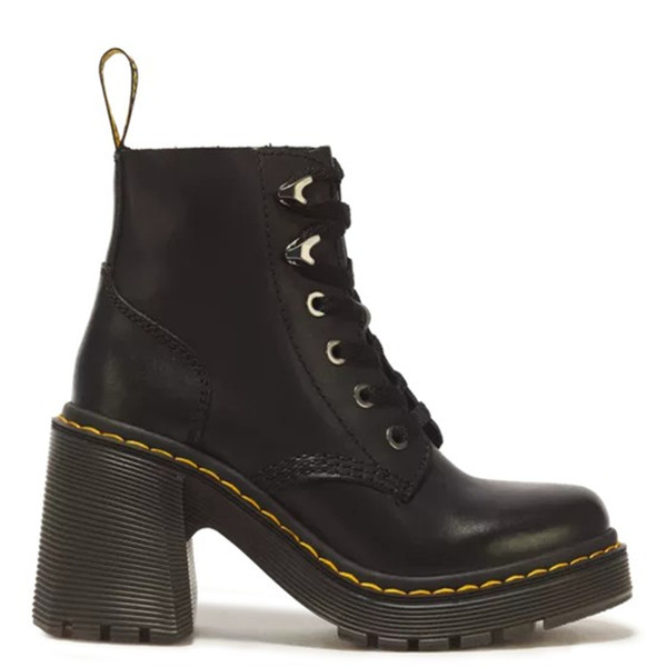 Dr Martens Women's Jesy Leather Heeled Boots in Black