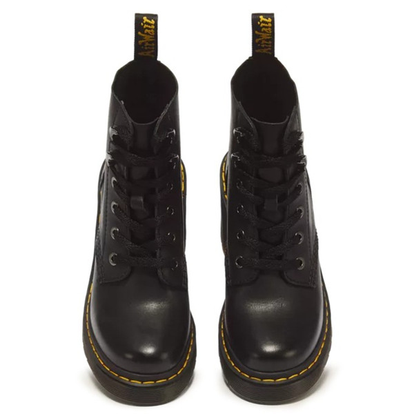 Dr Martens Jesy Women's Sendal Leather Heeled Boots in Black - Pair of Boots from Above