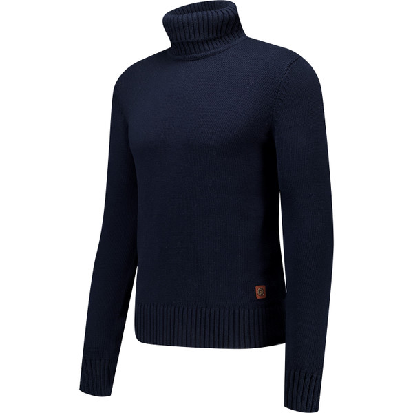 Trojan Mens Classic Submariner Roll Neck Knitted Jumper in Navy