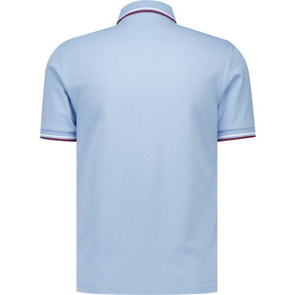 Fred Perry Mens Mod Twin Tipped Pique Polo T-Shirt Sky Blue