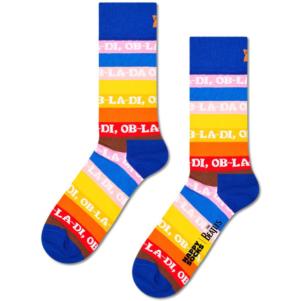 Beatles Ob-La-Di Ob-La-Da Striped Colourful Socks