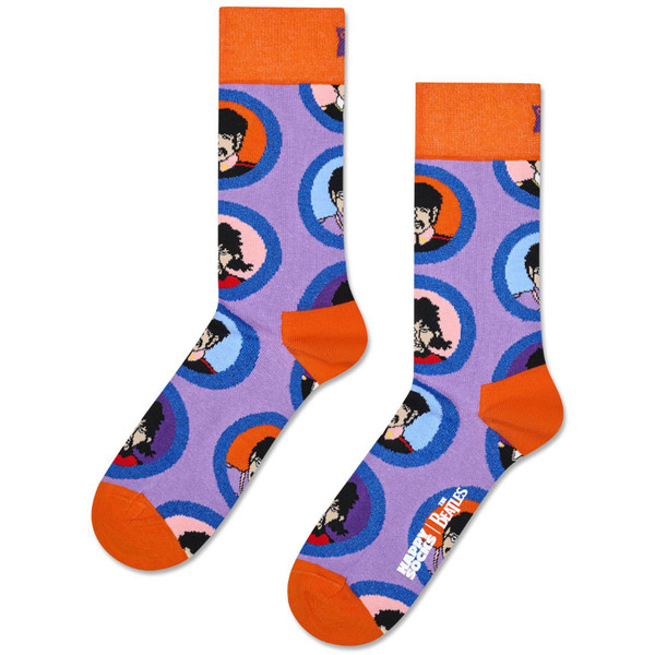 Beatles Yellow Submarine Portals Socks in Lilac and Orange