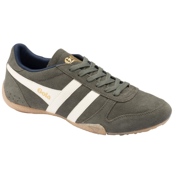 Gola Classics Chase Retro 70s Suede Trainers in Conifer / Off White / Navy / Gum
