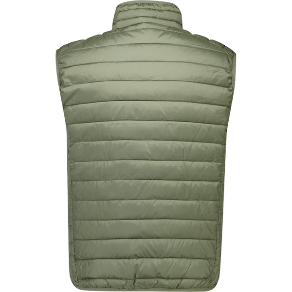 Ellesse Mens Bardy Funnel Neck Zip Quilted Gilet in Olive Green