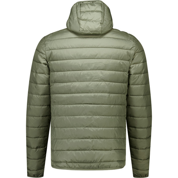 Ellesse Mens Lombardy Zip Padded Quilted Retro Ski Jacket in Olive Green