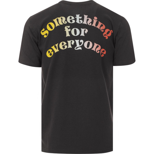 lee jeans mens living the life slogan back print tshirt washed black