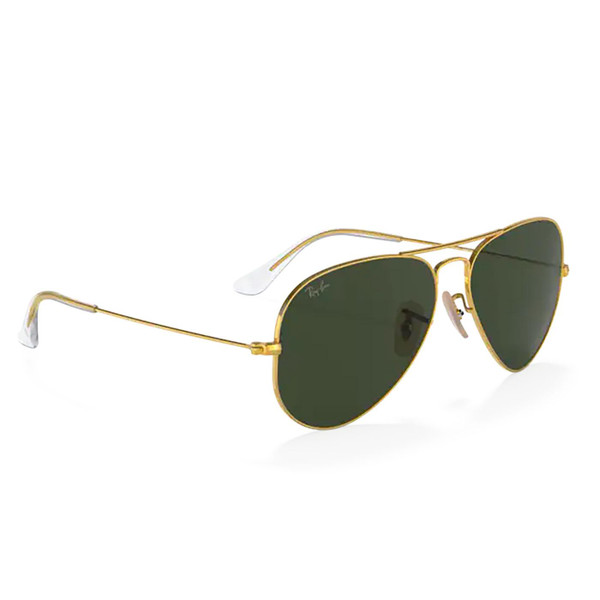 Ray-Ban Aviator Sunglasses Arista Gold and Green Aviation Collection Sunglasses