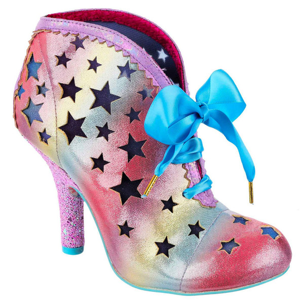 Irregular Choice Sirius Star Boots in Rainbow