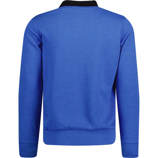 lyle and scott mens contrast collar half zip track top bright blue