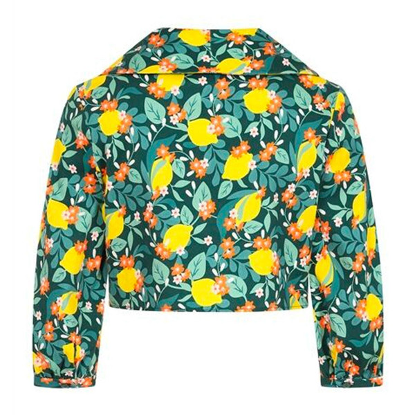 Collectif Retro Vintage Nessy Lemon Bloom Bolero Jacket