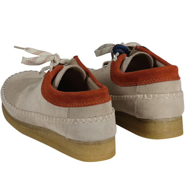 clarks originals mens weaver suede contrast details shoes sand