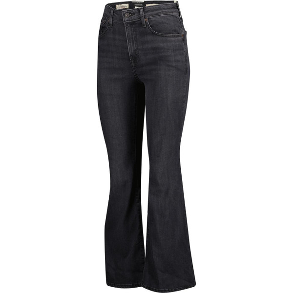 levis womens 726 flared leg jeans washed black tide