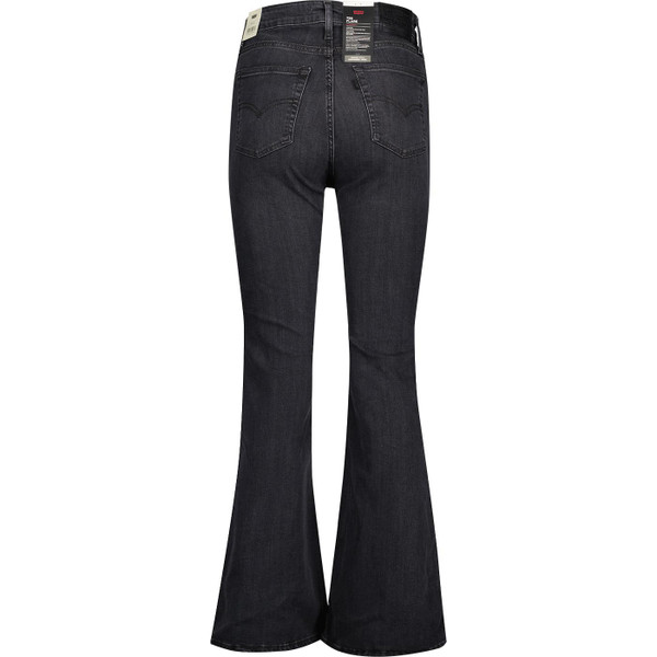 levis womens 726 flared leg jeans washed black tide