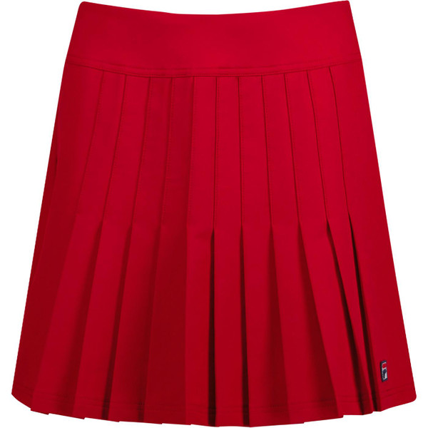 fila vintage womens amy pleated mini tennis skirt red