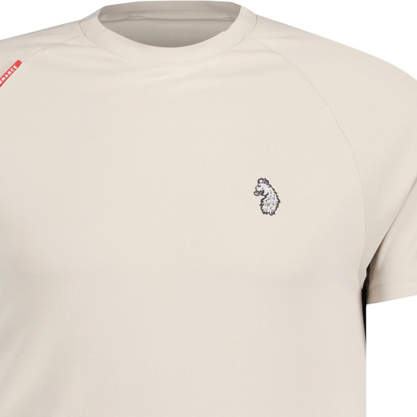 luke 1977 mens performance retro sports colour block tshirt oyster black