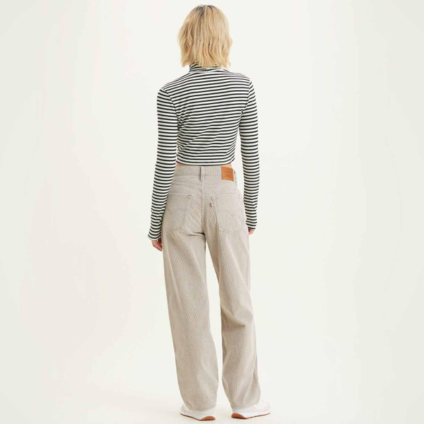 Levi's Oriel Retro Mod Ribbed Stripe Turtleneck Top in Dill Caviar Levi's Oriel Retro Mod Ribbed Stripe Turtleneck Top in Dill Caviar