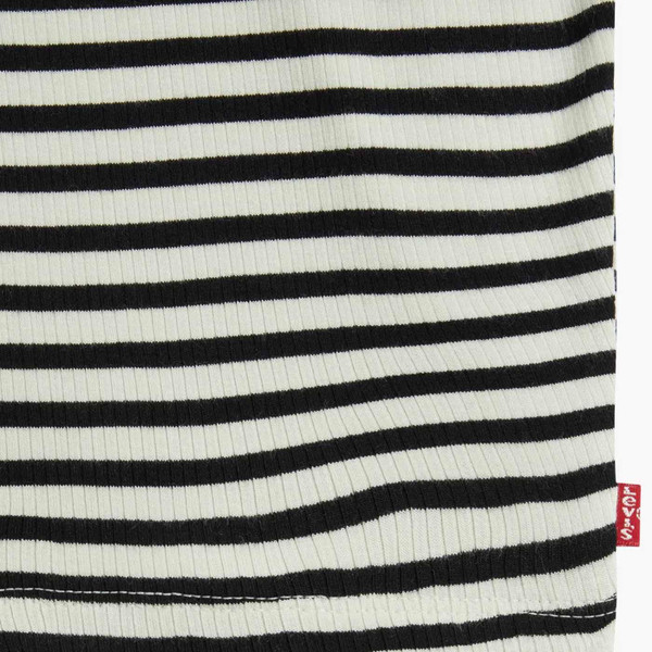 Levi's Oriel 60s Mod Ribbed Stripe Turtleneck Top in Dill Caviar Levi's Oriel 60s Mod Ribbed Stripe Turtleneck Top in Dill Caviar