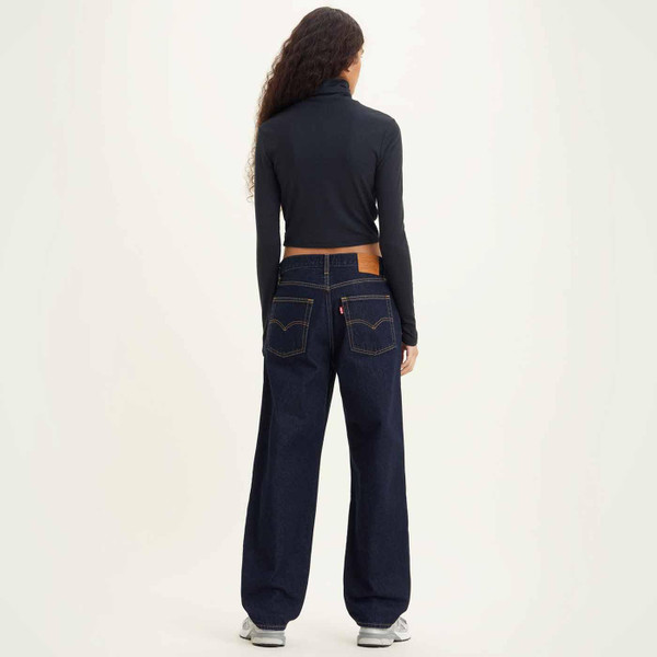 Levi's Oriel 60s Mod Ribbed Turtleneck Top in Caviar Levi's Oriel 60s Mod Ribbed Turtleneck Top in Caviar