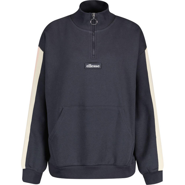 ellesse womens filippa arm stripe half zip sweatshirt dark blue