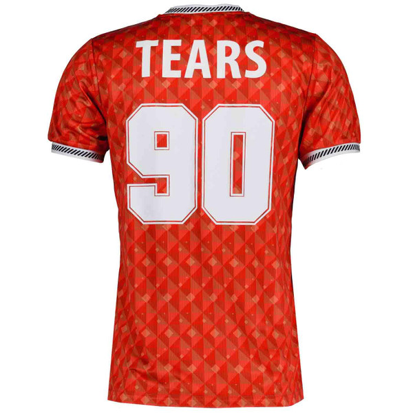 Luke Sport Tears 90 Qatar World Cup 22 Retro 90s Football T-shirt in Red
