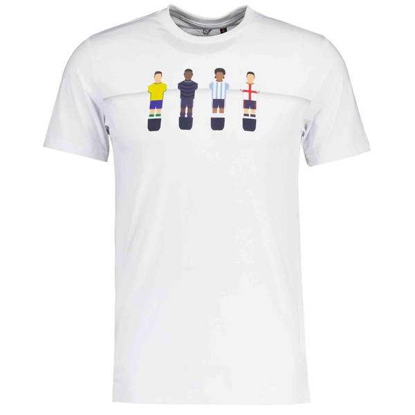 Luke Sport Flat Back 4 Qatar 2022 World Cup Retro Tee in White