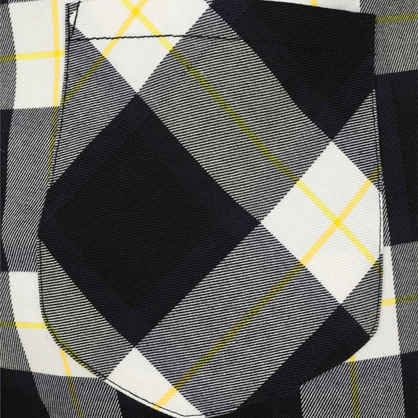 Bright and Beautiful Donna Retro 70s Gingham Check Women's Flares in Black/White