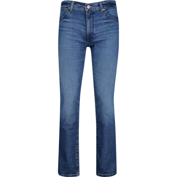 wrangler mens larston slim tapered leg jeans cowboy hero blue