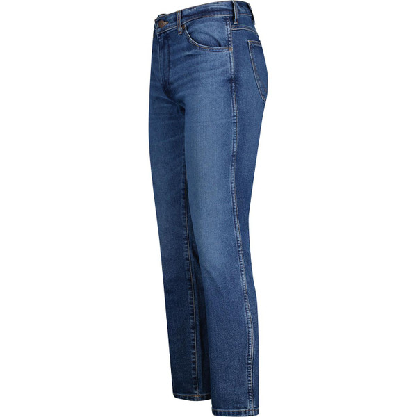 wrangler mens larston slim tapered leg jeans cowboy hero blue