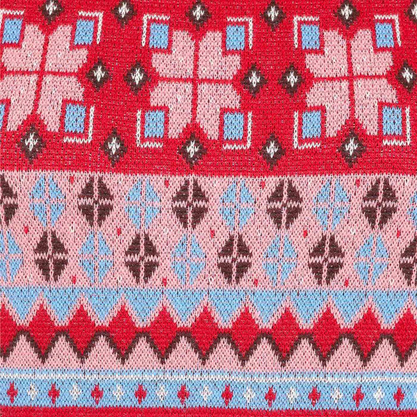 Bright & Beautiful Zora Cutie Pie Fair Isle Tank Top in Red