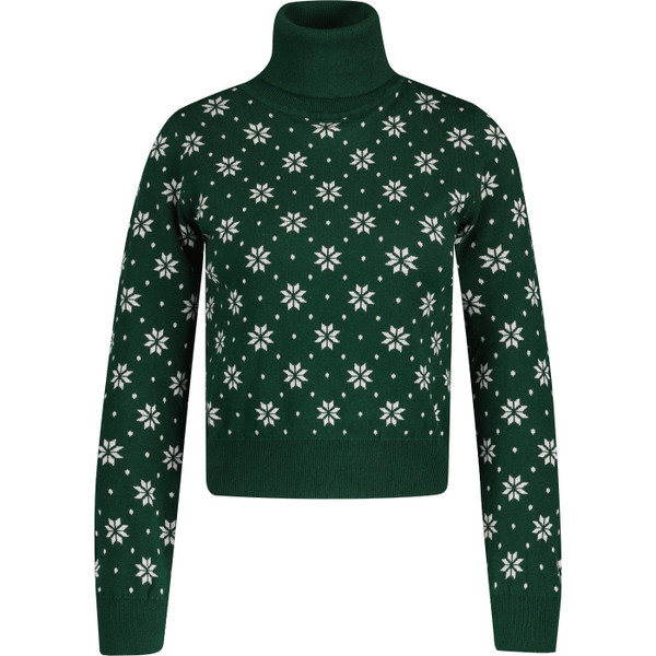 bright and beautiful womens dylan retro fair isle rollneck jumper green bright and beautiful womens dylan retro fair isle rollneck jumper green