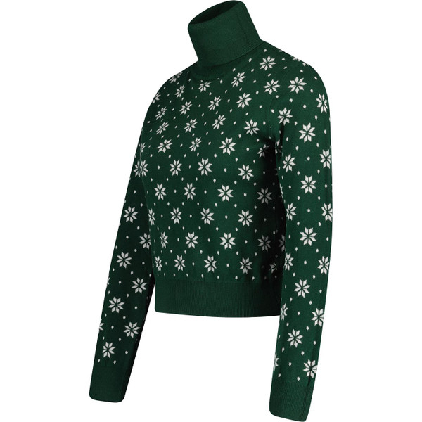 bright and beautiful womens dylan retro fair isle rollneck jumper green bright and beautiful womens dylan retro fair isle rollneck jumper green