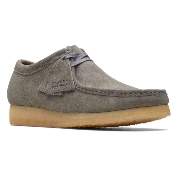 Clarks Originals Wallabee Grey Suede Shoes 26170535