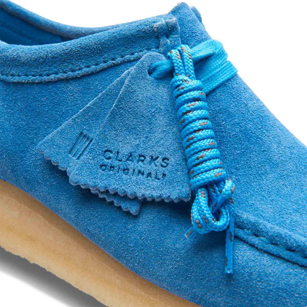 Clarks Originals Wallabee Retro Blue Suede Shoes 26170534