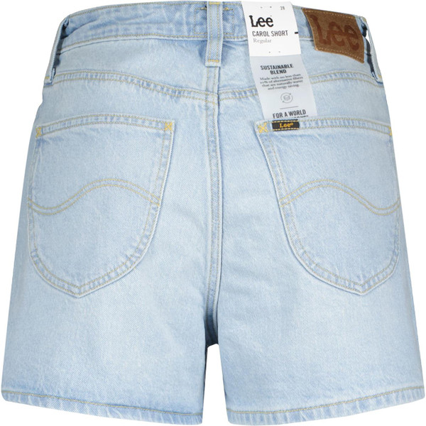 lee jeans womens carol denim shorts light blue