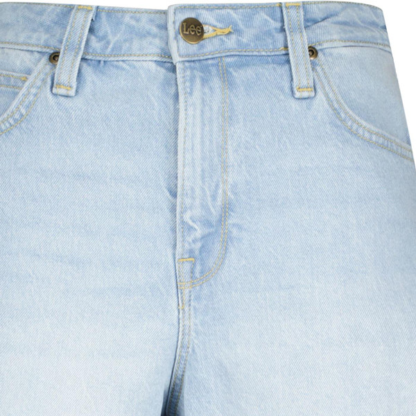 lee jeans womens carol denim shorts light blue