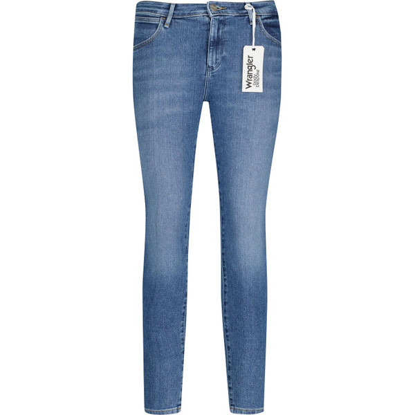 wrangler womens 615 skinny fit jeans raven mid blue