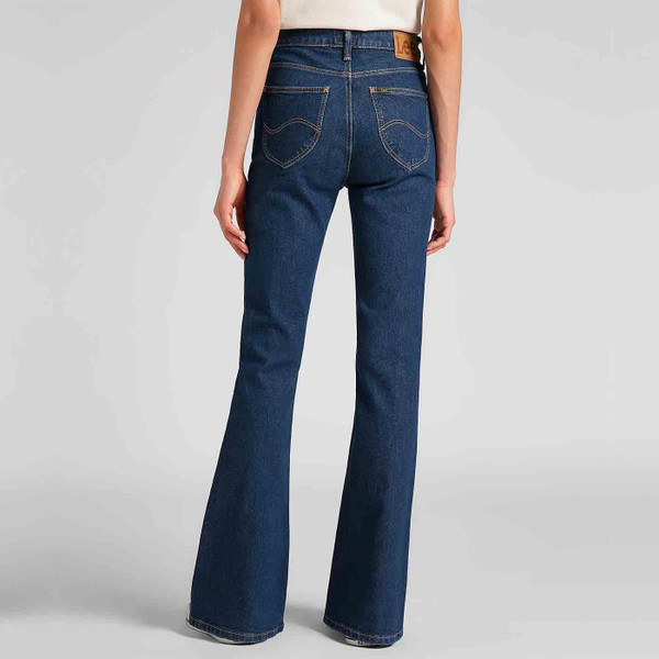 Lee Jeans Breese Retro 1970s Denim Flares in That's Right L32YBKKK