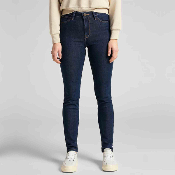 Lee Jeans Scarlett High Retro Skinny Denim Jeans in Tonal Stonewash L626MDNX 