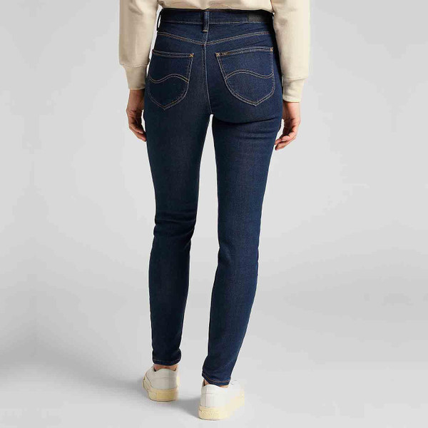 Lee Jeans Scarlett High Skinny Denim Jeans in Tonal Stonewash L626MDNX 